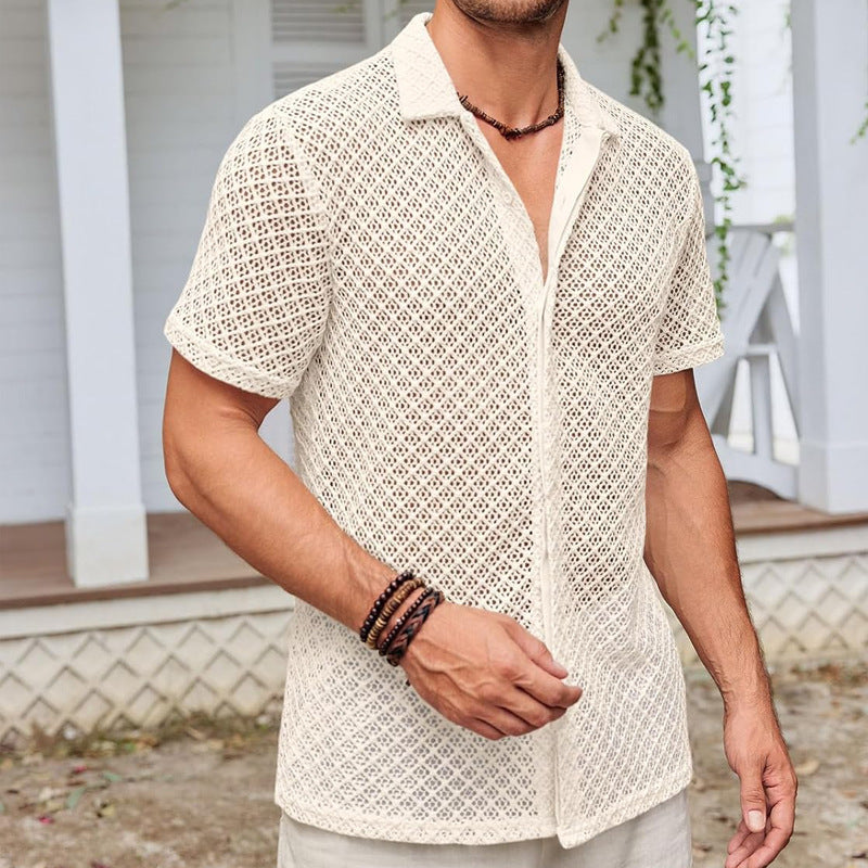 BreezeMesh Polo – Men’s Lightweight Summer Mesh Shirt
