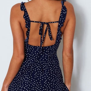 DotWave Sundress – Polka Dot Strappy Summer Dress