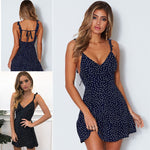 DotWave Sundress – Polka Dot Strappy Summer Dress