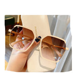 HalfVue Retro – Vintage Half-Frame Sunglasses UV Protection