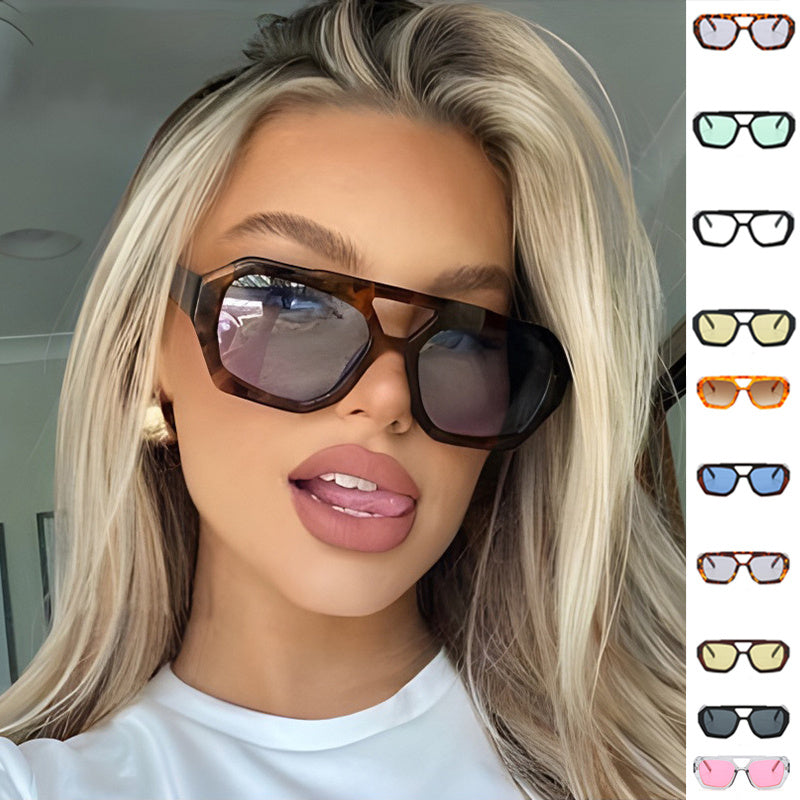 WildFrame Leopard – Oversized Leopard Print Sunglasses